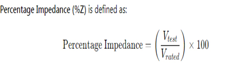 percentage impedance