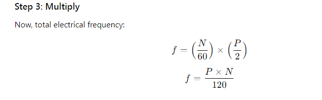 Why the factor 120 comes in formula