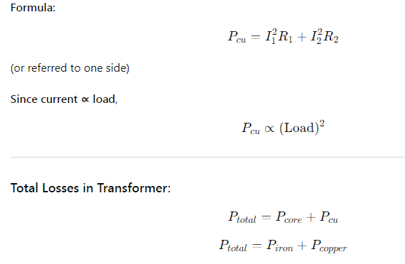 Transformer Losses