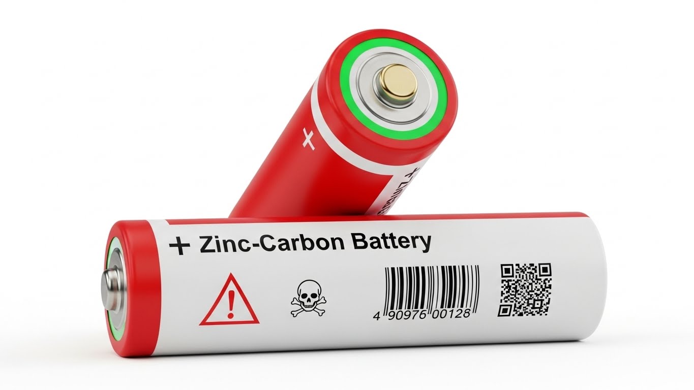 zinc-carbon battery