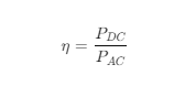 Efficiency of Half-Wave Rectifier