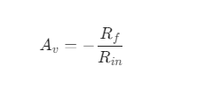 Inverting Operational Amplifier (Op-Amp)