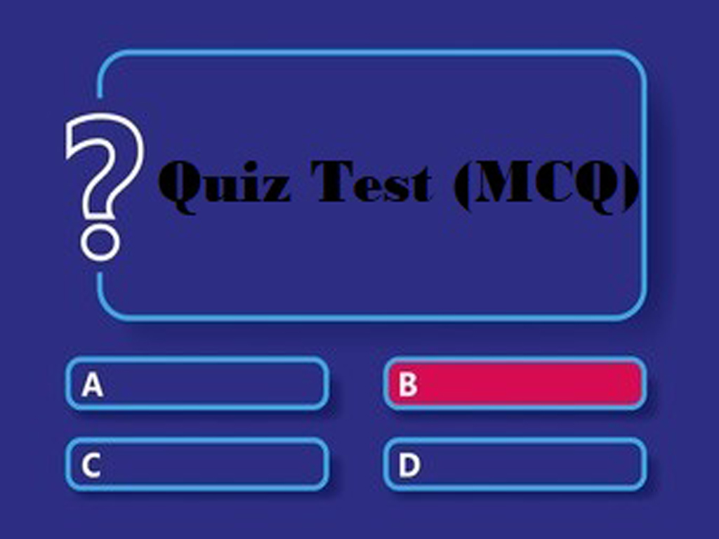 Quiz Test (MCQ)