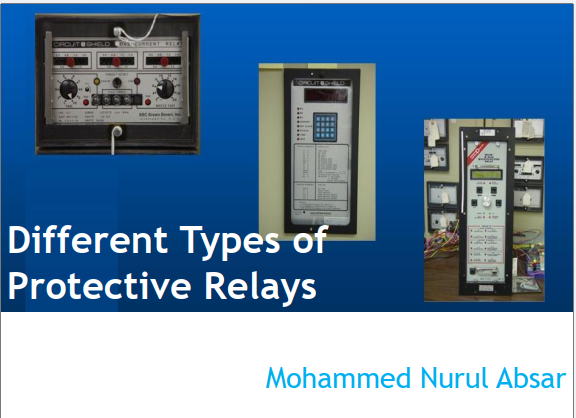 Different Types of Protective Relays
